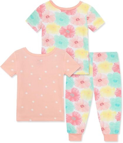 Little Me Clothes for Baby Girls' 3-Piece Pajamas, 12 Months - 4 Toddler in Saudi Arabia