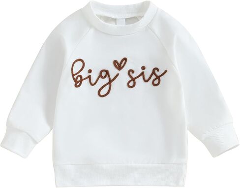 Big Sister Matching Outfits Toddler Baby Girl Shirt Long Sleeve Crewneck Big Sis Sweatshirt Fall Infant Clothes in Kuwait