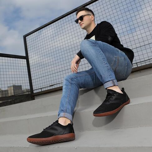 Men's Women's Wide Minimalist Toe Box Walking Shoes,Zero Drop Sole, Slip-on Barefoot Sneakers for Men and Women in Saudi Arabia