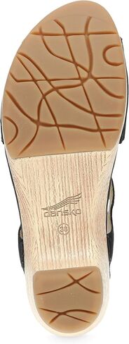 الصنادل Dansko Laverne زقزقة القدم للنساء-تصميم الشريط مع جلود Nubuck مقاومة للبقع in Kuwait