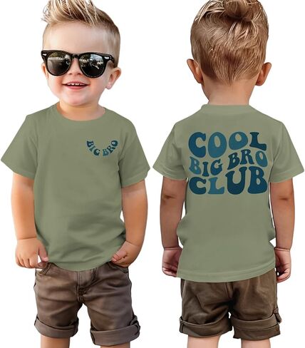 قميص Big Brother Toddler Baby Boy Cool Big Bro Bro Club T-Shirt Big Bro Summer Summer Short Sleeve Tees Top Top in Saudi Arabia