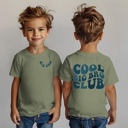 قميص Big Brother Toddler Baby Boy Cool Big Bro Bro Club T-Shirt Big Bro Summer Summer Short Sleeve Tees Top Top in Saudi Arabia