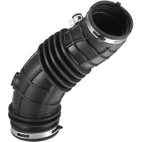 Air Cleaner Intake Hose Tube with Clamps 17228R42A00 - Car Engine Filter Air Intake Duct Hose Tube - for Honda Accord 2008-2012 Rubber Black - 1Pc