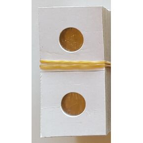 Guardhouse Coin Flips for Dimes, 100 Count, Brand Cardboard and Mylar 2"x2" Paper Coin Holders