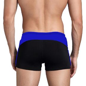 Mens Square Leg Shorts Mens Comfortable Swimsuit for Polyester PBT Fabric