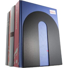 Officemate® OIC® Magnetic Heavy-Duty Bookends, 10" x 8" x 8", Black, Set Of 2