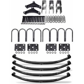 LIBRA 6000lbs 6K Mobile Home Trailer Axle Tendem Suspenion Kit 3000lbs Leaf Springs U Bolt Kit & Hanger Kit