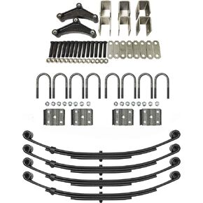 LIBRA 4000lbs Tandem Trailer Axle Suspension Kit 2000# Springs U-Bolt Hanger Kit