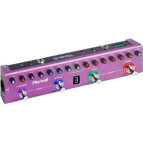 Multi Effects Guitar Pedal TANK-G,Digital Electric Guitar Effector with 36 Editable Presets,Chorus,Delay,Reverb,MOD,IR Loading,Recording,Tuner,Built-in battery,BT and Headphone Jake