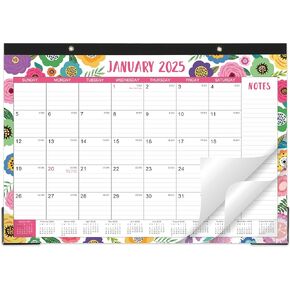 Desk Calendar 2024-2025 - Calendar 2024-2025, Jul.2024 - Dec.2025, 17''x12'', 18 Months Academic Calendar 2024-2025 Planner, Cutting Lines, Protector