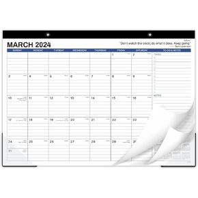 تقويم مكتب 2024-2025 - مارس 2024 - أغسطس 2025، تقويم 18 شهرًا 2024-2025، 17 بوصة × 12 بوصة، كتل كبيرة مسطرة، قائمة المهام والملاحظات، تقويم مكتب رائع للتنظيم in Kuwait