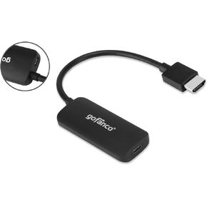 gofanco HDMI 2.0 to USB C Converter (HDMI System to USB Type C Monitor) – 4K @60Hz, HDCP 2.2, 2-ch Stereo Audio, USB-Powered - Not Compatible with Apple Studio Display, LG Ultrafine (HDMIUSBC)