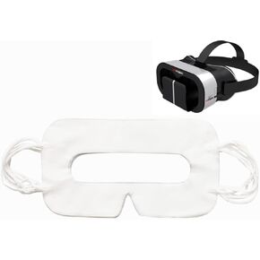 100 Pack White Disposable VR Face Covers Sanitary VR Mask Pads Covers for HTC Vive/PS VR/Gear VR/Oculus Rift