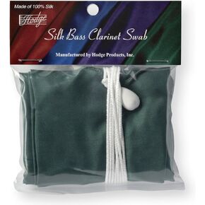 Hodge Silk Bass Clarinet Swab - Green