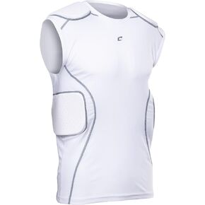 Champro Mens Formation Football Padded Compression ShirtFootball Sleveless Compression Shirt