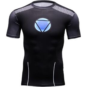 Men's Compression Shirt Iron Hero Wicking Sports Tank Top