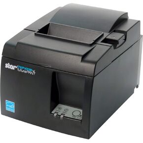Star Micronics TSP143IIIW Wi-Fi (WLAN) Thermal Receipt Printer with Wireless Access Point, WPS, Cutter, and Internal Power Supply - Gray (Renewed)