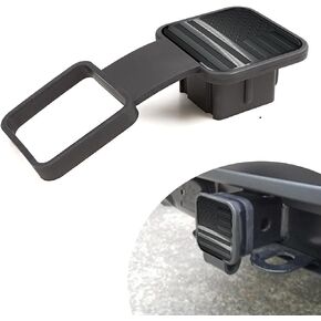 1 PC Trailer Hook Dust-Proof Plug, Square Mouth Protection Cover Traction Cover, 3.1In * 3.1In * 1.9In, Car Accessories, Suitable for Most Cars and Trailers (Black)
