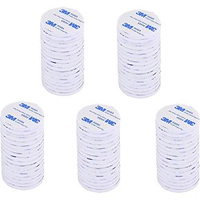 Eyluck 300 قطعة شريط إسفنجي لاصق مستدير مزدوج الجوانب 3 متر وسادة قوية 30 × 30 لوحة لاصقة للتثبيت (أبيض) in Kuwait