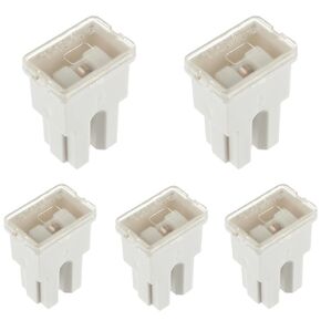 60A 32V Yellow Fuse Female Terminal Case for Replacing Cartridge Fuse in Automobiles and Trucks(Pack of 5PCS)