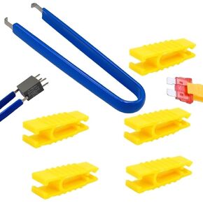 Car Fuse Puller, Car Relay Puller Pliers, 6-Pack Automobile Fuse Pullers Fuse Extraction Tools for Car Motorcycle Truck SUV Automotive Repair Tools