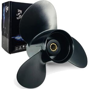 Aluminum Outboard Boat Propeller fit Johnson Evinrude Cupped Prop Engines 15-35 HP,14 Spline Tooch