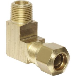 EATON Weatherhead 1469X6 Air Brake Tubing, 90 Degree Elbow, Male Elbow to Male Pipe Thread, 3/8" Tube OD, 1/4" Male Pipe Thread