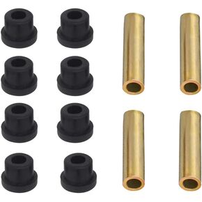 Bushing and Sleeve Kit for Club Car DS and EZGO TXT 1994-UP, Golf Cart Front or Rear Leaf Spring & Front Upper A Arm Suspension fit Club Car DS Models Gas