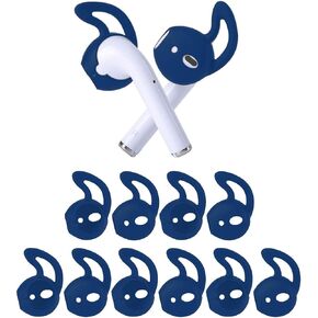 OneCut 5 Pairs Silicone Ear Tips Compatible for AirPods 1&2,Silicone Soft Anti-Slip Sport Earbud Tips, Anti-Drop Ear Hook Gel Headphones Earphones Protective Accessories Tips (Black) in Kuwait
