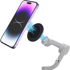 مشبك هاتف بحامل حلقي مغناطيسي لـ DJI، متوافق مع محول Magsafe DJI OM6 / OM 5 / OM 4 SE/OM 4 ومثبت DJI Osmo Gimbal، وملحقات DJI OM in Kuwait