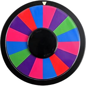 8 Inch Heavy Duty Spinning Prize Wheel - Double-Sided 8/16 Slot Color Tabletop Roulette Wheel of Fortune, Dry Erase Spin Wheel Win The Fortune Spin Game for Carnival and Trade Show