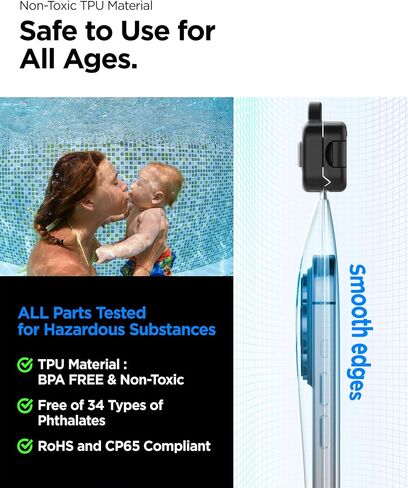 حافظات الحماية العالمية من مادة PVC العائمة من Spigen AquaShield مع IPX8 A610 المتوافقة مع iPhone وGalaxy وXiaomi وGoogle (عبوة من قطعتين) - شفاف كريستالي in Saudi Arabia