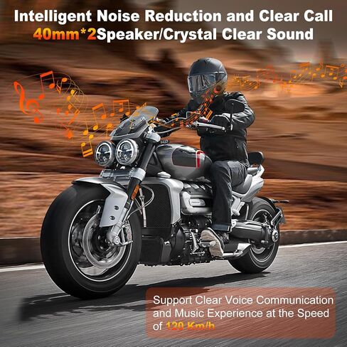 LX3 Motorcycle Bluetooth Headset,Sking Earphone,CVC Noise Cancellation Stereo Music Automatic answering,100 Hours Playing time High Sound Ultra-Thin Motorcycle Helmet Bluetooth in Saudi Arabia