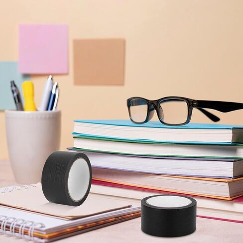 2 قطعة شريط ربط الكتاب 2 بوصة شريط إصلاح الكتاب الأسود شريط القماش شريط واسع للكتاب شريط العمود الفقري للكتب واللوازم اليومية والملفات in Kuwait