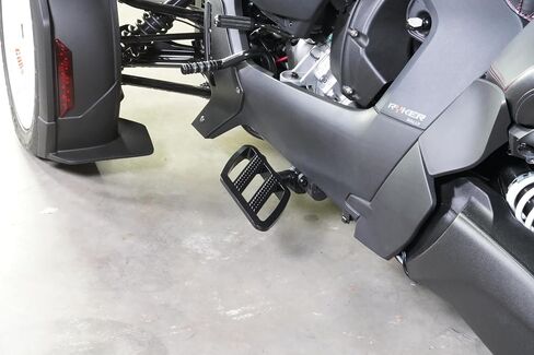 Combat Driver Floor Boards For Can-Am Ryker Aluminum Black Adjustable Extended Wider Footboards Foot Rest 600, 900, Rally, Sport 41-426BK in Saudi Arabia