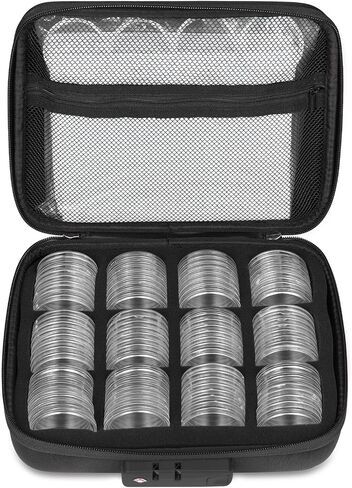 MUODR 30mm Coin Holders for Collectors, 180 Pieces Coin Capsule with 5 Size Gasket,Coin Storage Case,Coin Collection Supplies For Dime,Cent,Nickel,Quarter,Small Dollar in Saudi Arabia