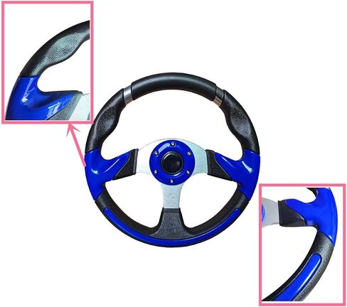 Dr.Acces Golf Cart Steering Wheel or Steering Wheel Adapter for Most Golf Carts Use EZGO Club Car Yamaha (13inches) in Saudi Arabia