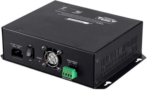 Monoprice Commercial Audio Mixer Amplifier - 120W, 2 Channel, No Logo, Black in Saudi Arabia