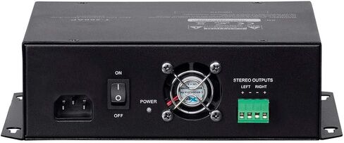 Monoprice Commercial Audio Mixer Amplifier - 120W, 2 Channel, No Logo, Black in Saudi Arabia