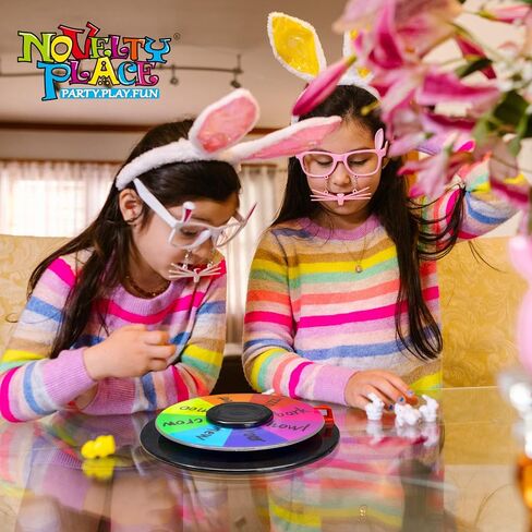 Novelty Place 10 Inch Tabletop Spinning Prize Wheel - Double Sided 8/16 Slot Spinner Card, Dry Erase Marker, Ideal for Family Gatherings, Fortune Games, Carnivals, Trade Show, and Promotional Events in Saudi Arabia