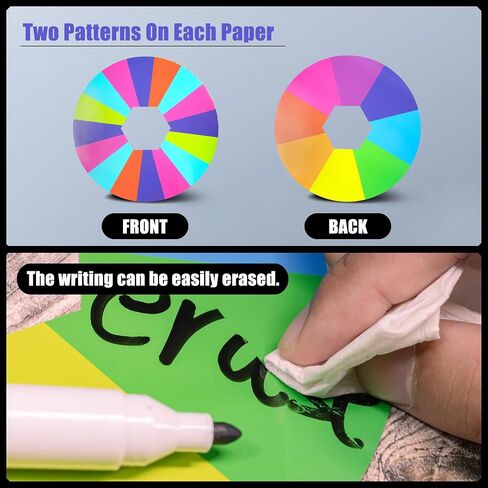 Novelty Place 10 Inch Tabletop Spinning Prize Wheel - Double Sided 8/16 Slot Spinner Card, Dry Erase Marker, Ideal for Family Gatherings, Fortune Games, Carnivals, Trade Show, and Promotional Events in Saudi Arabia