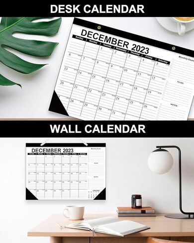 تقويم حائط 18 شهرًا - من يوليو 2023 - ديسمبر 2024، مخطط شهري 2023-24 تقويمات مكتبية مقاس 17 بوصة × 12 بوصة، تقويم كبير مع زاوية للتخطيط والتنظيم للمنزل والمكتب in Kuwait