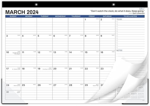 تقويم مكتب 2024-2025 - مارس 2024 - أغسطس 2025، تقويم 18 شهرًا 2024-2025، 17 بوصة × 12 بوصة، كتل كبيرة مسطرة، قائمة المهام والملاحظات، تقويم مكتب رائع للتنظيم in Kuwait