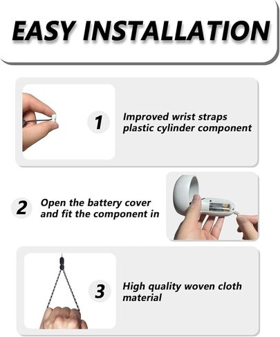 أغطية معصم بديلة محسنة لجهاز التحكم Oculus Quest 2 Gen، أشرطة يد عاكسة مع سدادة سوداء من الراتنج، حبال معصم بديلة قابلة للتعديل لوحدة تحكم Oculus (أرجواني) in Kuwait