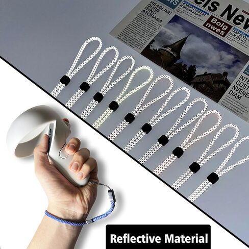 أغطية معصم بديلة محسنة لجهاز التحكم Oculus Quest 2 Gen، أشرطة يد عاكسة مع سدادة سوداء من الراتنج، حبال معصم بديلة قابلة للتعديل لوحدة تحكم Oculus (أرجواني) in Kuwait