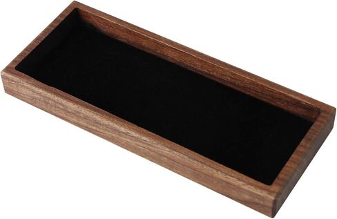 Wood Pen Tray Desktop Office Storage Box Coin Keys Holder in Kuwait