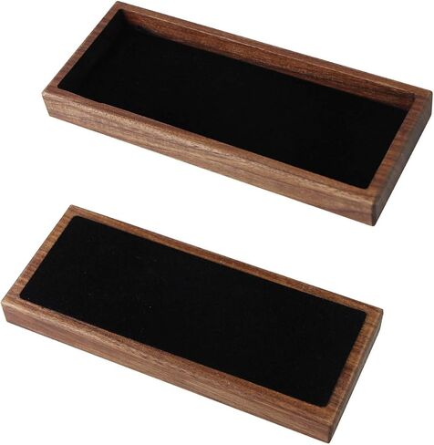 Wood Pen Tray Desktop Office Storage Box Coin Keys Holder in Kuwait