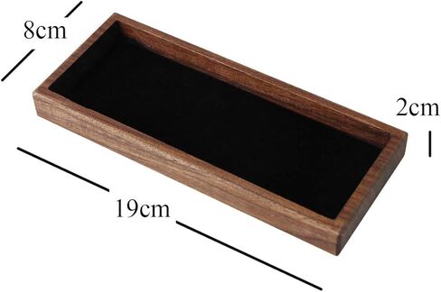 Wood Pen Tray Desktop Office Storage Box Coin Keys Holder in Kuwait