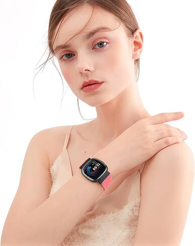أربطة مضفرة قابلة للتمدد متوافقة مع Fitbit Versa 4 / Fitbit Sense 2 / Fitbit Versa 3 / Fitbit Sense، حزام مطاطي لـ Fitbit Versa 4 3 للرجال والنساء - 10 عبوات in Saudi Arabia