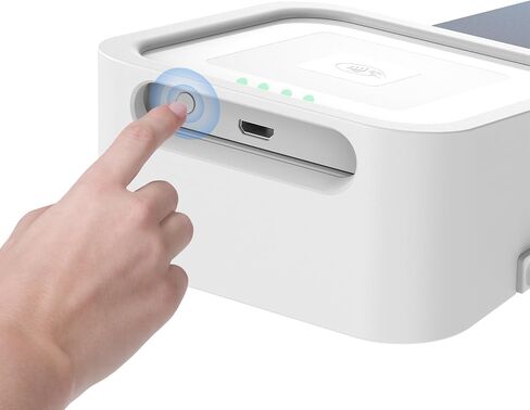 Credit Card Dock for Square Reader 1st and 2nd,Beautiful and Compact Case for Square Reader, Support Anti-Sleep Button, One Click to Turn On(Cable and Wall Charger Included, No Reader) White in Kuwait